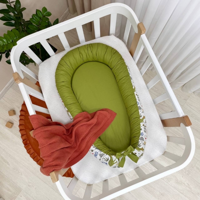 Protectie somn – Baby Nest Dino olive